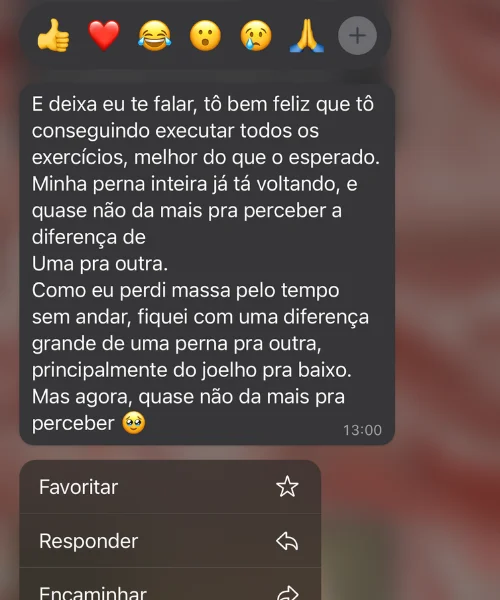 Depoimento de aluna da Letícia