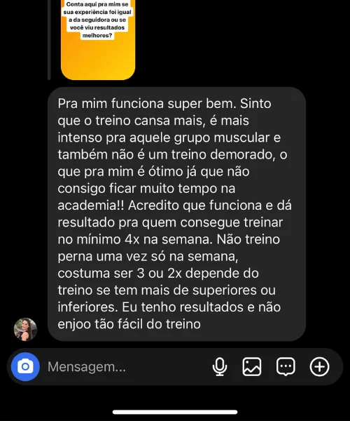 Depoimento de aluna da Letícia