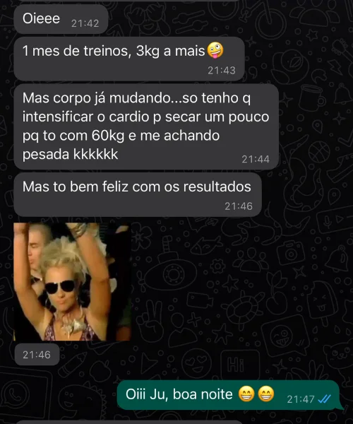 Depoimento de aluna da Letícia